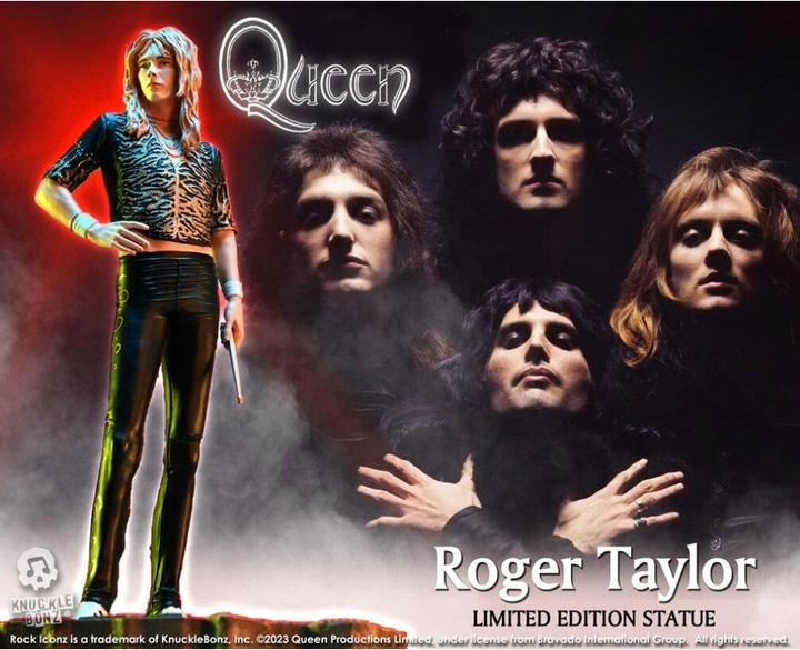 Actual product image Knucklebonz Queen Rock Iconz Statue Roger Taylor II (Sheer Heart Attack Era) 23 cm