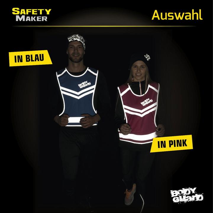 Actual product image SafetyMaker Running vest with reflector blue size L/XL (L, XL)