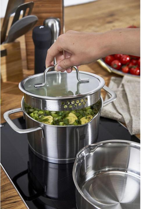 Actual product image Zwilling 1009154 TrueFlow Cookware Set (24 cm, Pan set + pot set, Stainless steel)