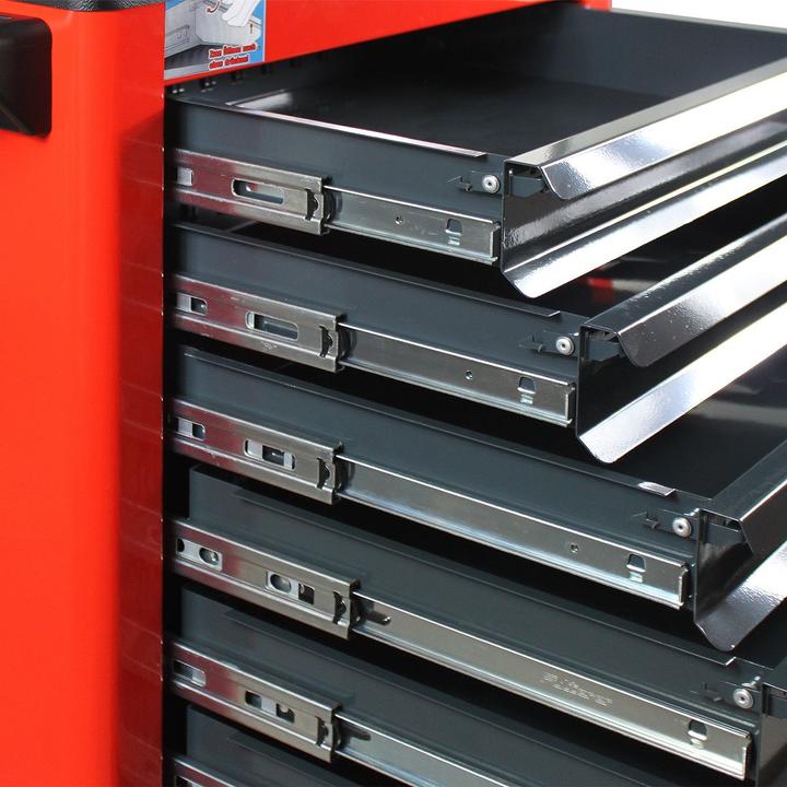 Image du produit ADB Basic Servante d'atelier rouge 7 tiroirs (1 x)