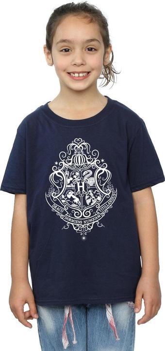 Immagine prodotto Hogwarts Draco Dormiens Crest Maglietta Ragazze (152, 158)