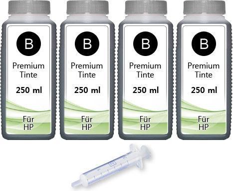 Actual product image Druckfuxx 1000ml Drucker Tinte für HP 302 XL OfficeJet 3830 3831 3832 3833 3834