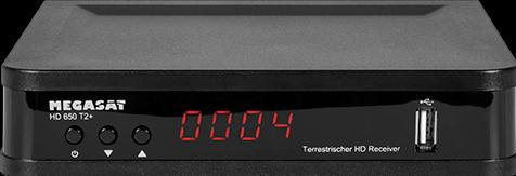 Immagine prodotto Megasat HD 650 T2+ H,265/HEVC Irdeto (DVB-T2)
