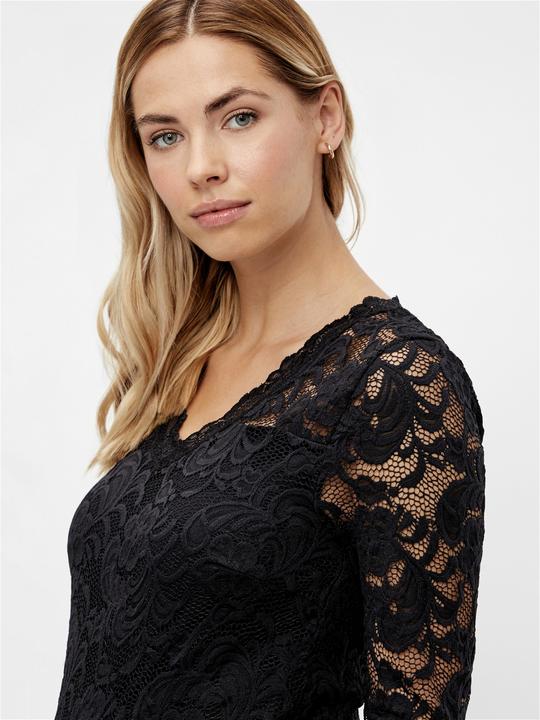 Image du produit Mamalicious Robe de grossesse en dentelle à manches 3/4 (M)