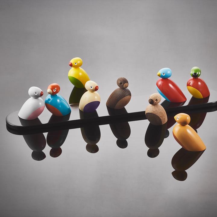 Produktbild Rosendahl Spatzenpärchen Holzfigur 2er-Set (6 x 6 x 6 cm)