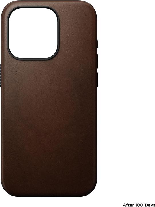 Actual product image Nomad Back Cover Modern Leather iPhone 15 Pro Brown (Apple iPhone 15 Pro)