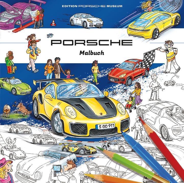 Immagine prodotto Libro da colorare Porsche per bambini