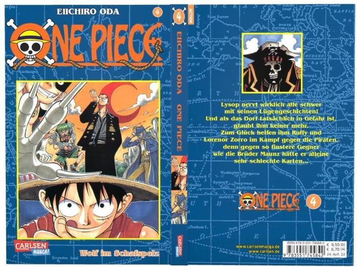 Image du produit One Piece, Band 4 (Allemand, Eiichiro Oda, 2001)