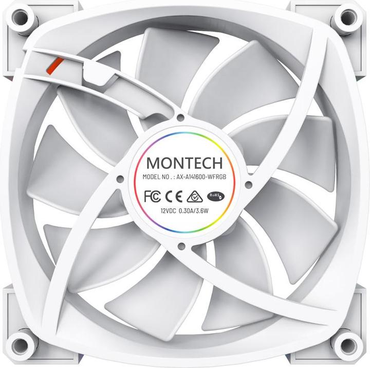 Actual product image Montech AX140 PWM - white (140 mm, 1 x)