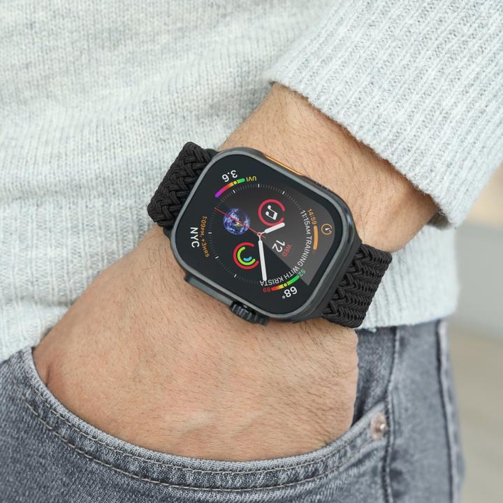 Actual product image Vonmählen Woven Loop 38 | 40 | 41mm One Size - All Black (Nylon)