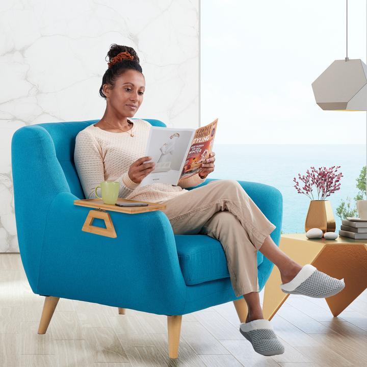 Actual product image Relaxdays Sofa tray