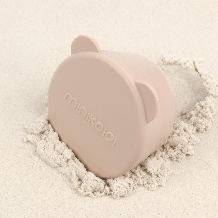 Image du produit Minikoioi Mini Bol avec Couvercle, 2 pcs, Beige Poudre / Gris Poudré