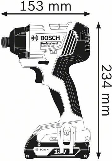 Actual product image Bosch Professional GDR 18V-160 Cordless impact wrench (Rechargeable battery operated)