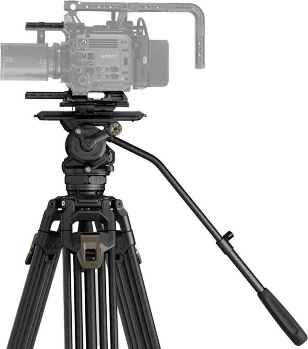 Immagine prodotto Tilta CT12 Testa fluida Cine 75 mm, treppiede a 2 stadi in fibra di carbonio (Metallo, Carbonio)