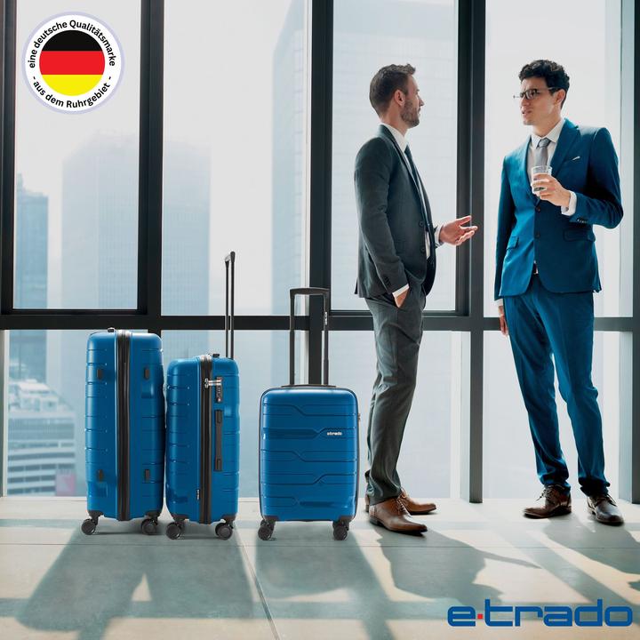 Image du produit e-Trado Valise de voyage Set de 3 valises en PP avec 4 roulettes (M (50 - 90l), L (90 - 115l), XL (à partir de 115l))
