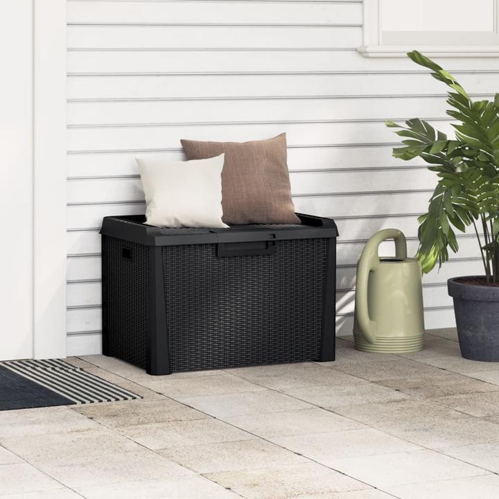 Actual product image VidaXL Gartentruhe Anthrazit 125 L PP,Farbe: Anthrazit,Material