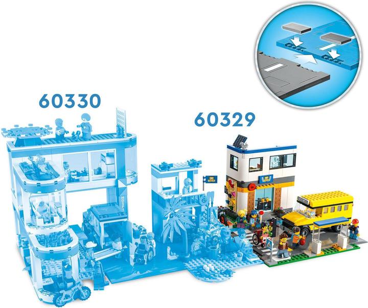 Produktbild LEGO Schule mit Schulbus (60329, LEGO City)