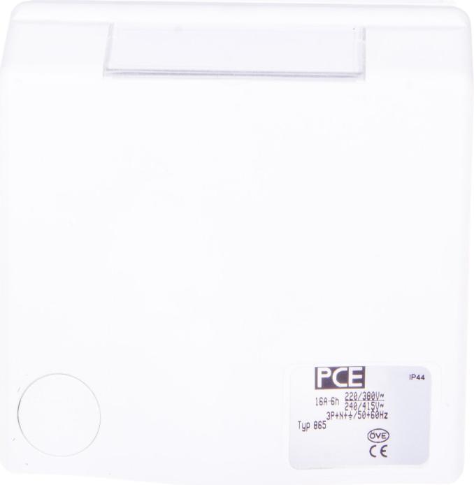 Produktbild PCE 865-6v Design Aufputzsteckdose 16A 5p 6h IP44