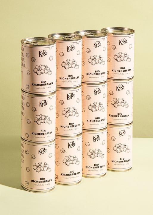 Actual product image KoRo Organic chickpeas ready to eat (2880 g)