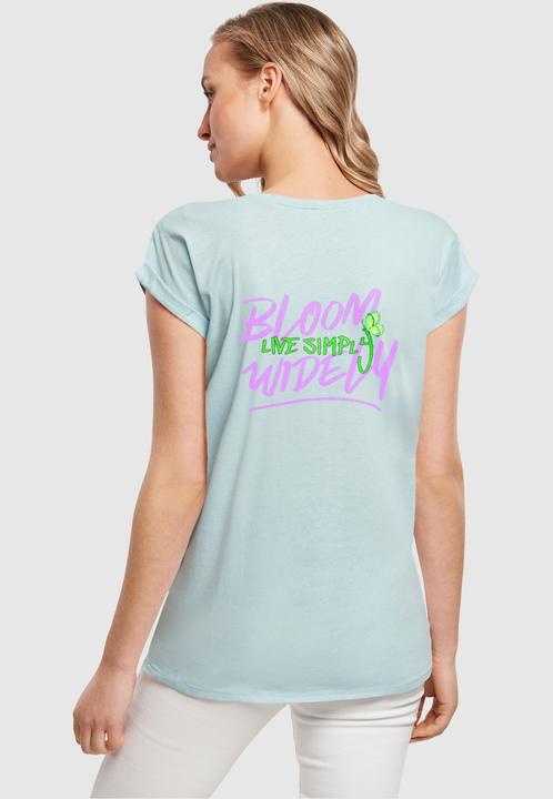 Produktbild Merchcode Ladies Never Too Late Extended Shoulder Tee - 111665 (S)