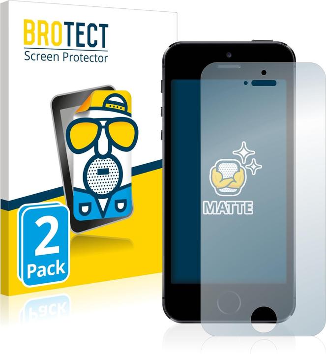 Produktbild BROTECT Entspiegelungs-Schutzfolie Displayschutz Matt (2 Stück, Apple iPhone 5s)