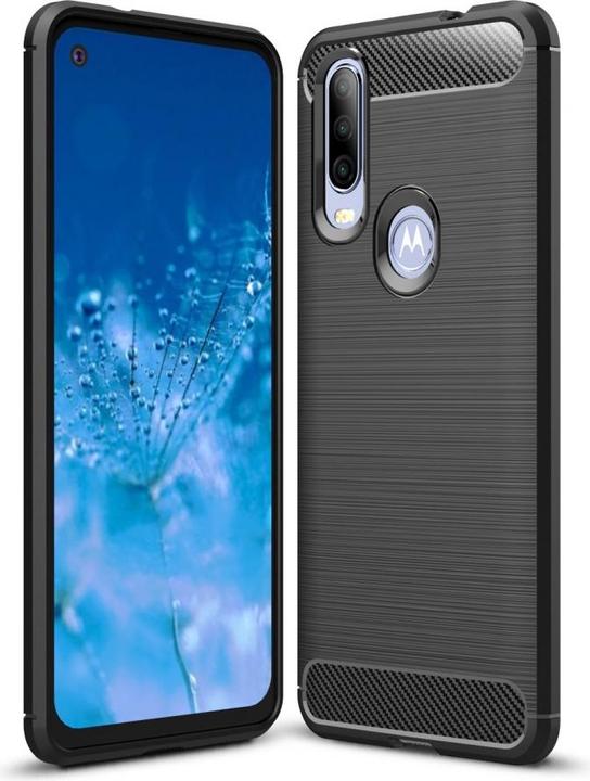 Produktbild Screenguard Motorola One Action Hülle Carbon Brushed Soft TPU (Motorola One Action)