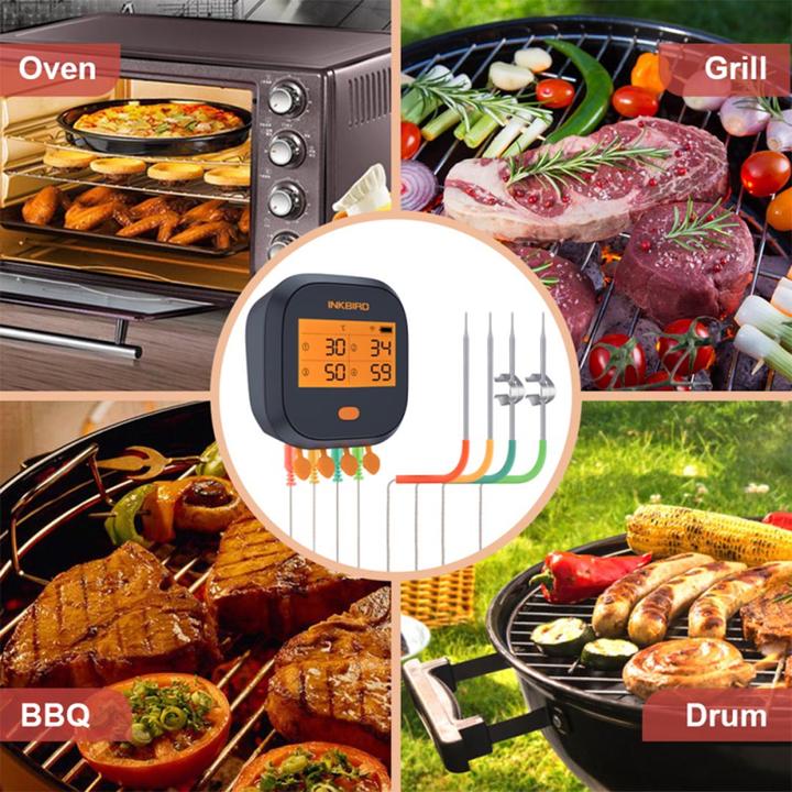 Produktbild Inkbird Wi-Fi Grillthermometer inkl. 4 Fühler