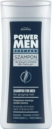 Produktbild Joanna Power Hair Shampoo For Men For Graying Hair (200 ml, Flüssiges Shampoo)