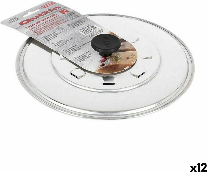 Actual product image Quttin Pfannendeckel mit Dampfloch Ø 28 x 28 x 4 cm (12 Stück) (28 cm, Metal)