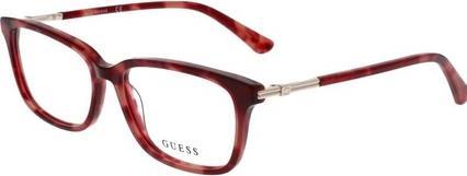 Guess Women's Eyeglass Frame GU2907-F-55071 Bordeaux Havana 50/15/140