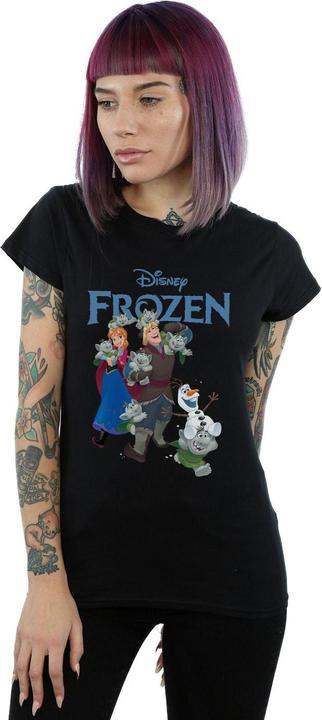Actual product image Disney Womens/Ladies Frozen Happy Trolls Cotton T-Shirt (XL)