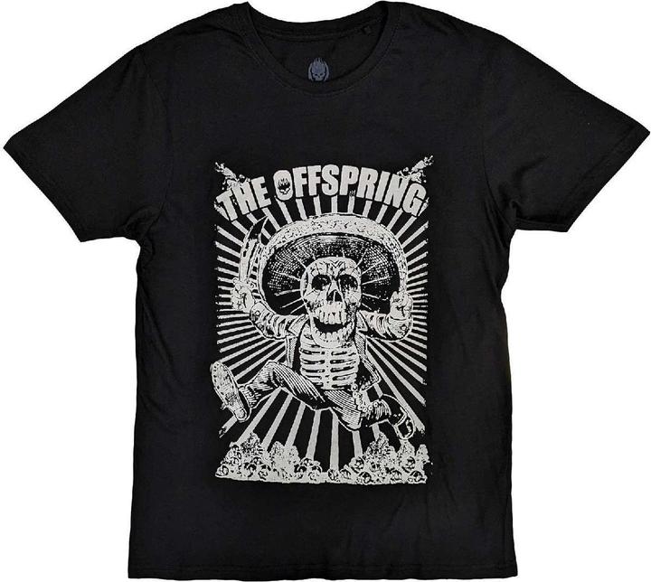 Actual product image The Offspring Unisex Adult Jumping Skeleton T-Shirt (XXL)