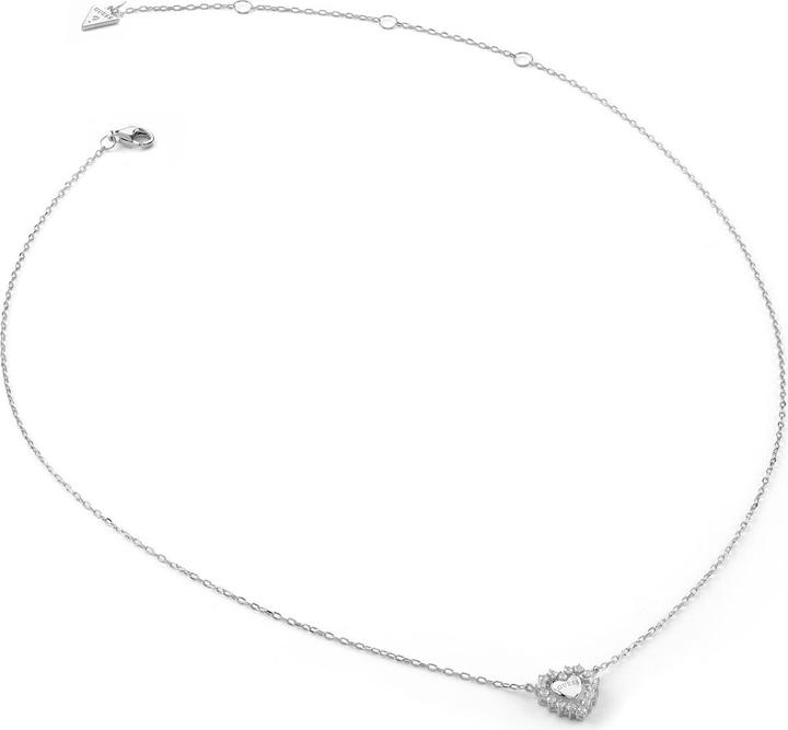 Actual product image Guess 16-18" JARDIN HEART & CRYS NK necklace (Silver 925)