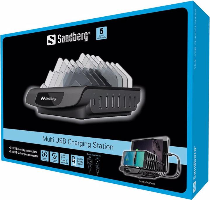 Actual product image Sandberg Multi USB Charging Station (72 W)