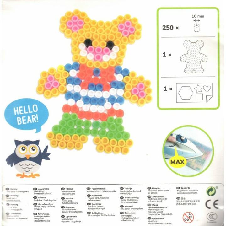 Produktbild Playbox Bügelperlen Kleiner Teddybär XL 250St.