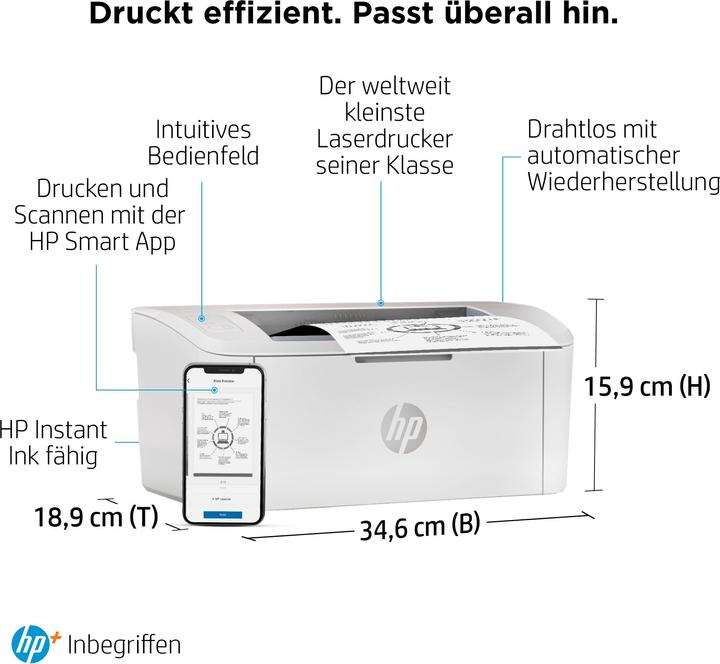 Actual product image HP LaserJet M110we (Laser, Black and white)