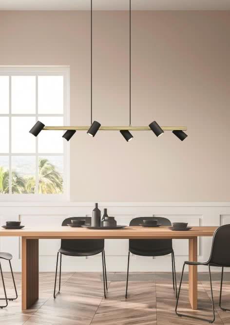 Actual product image Trio Lights 302400680 Pendant. MARLEY, 6xGU10 (GU10)