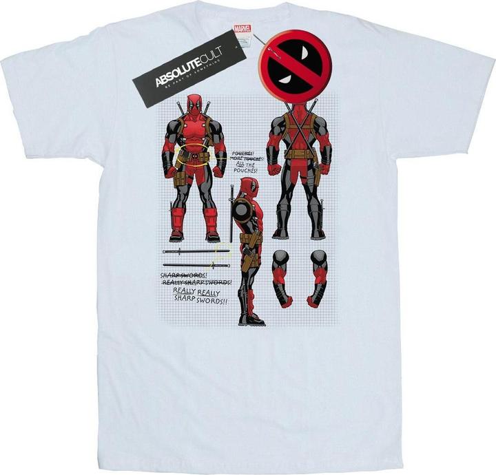 Immagine prodotto Deadpool Action Figure Plans Maglietta Uomo (XXL)