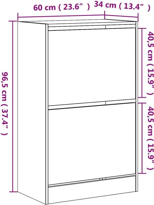 Produktbild VidaXL Nalani (60 x 34 x 96.5 cm)
