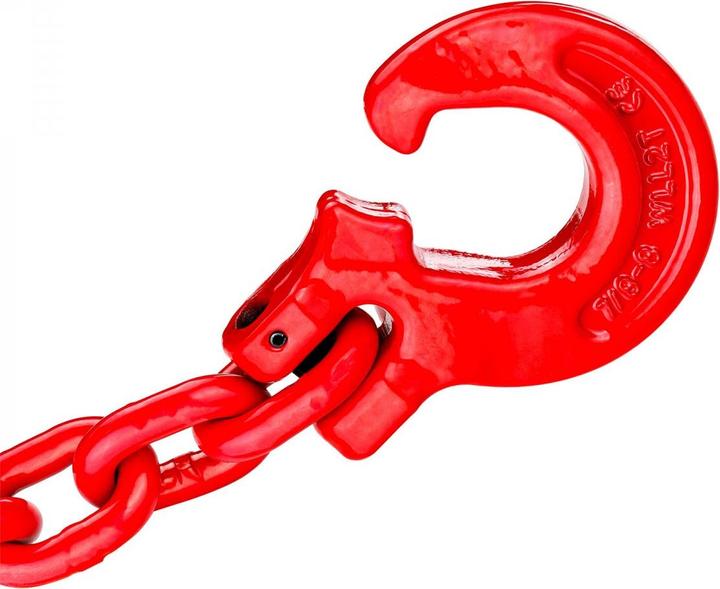 Produktbild Dema Chokerkette Rückekette Forstkette 2 m / 8 mm mit Schlinghaken Gleithaken + Nadel (2.02 m)