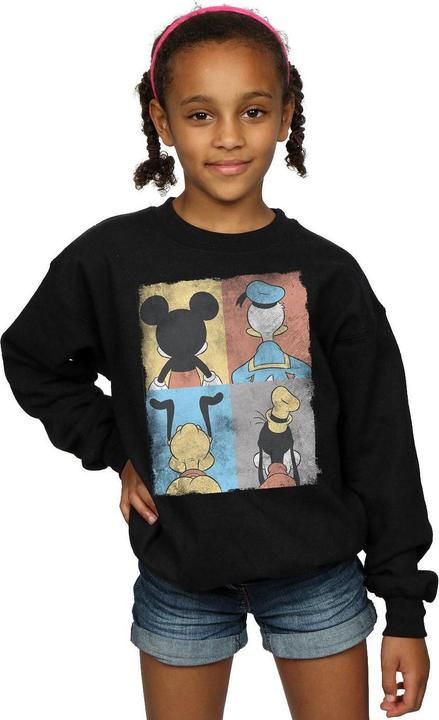 Actual product image Disney Girls Mickey Mouse Four Backs Sweatshirt (116)