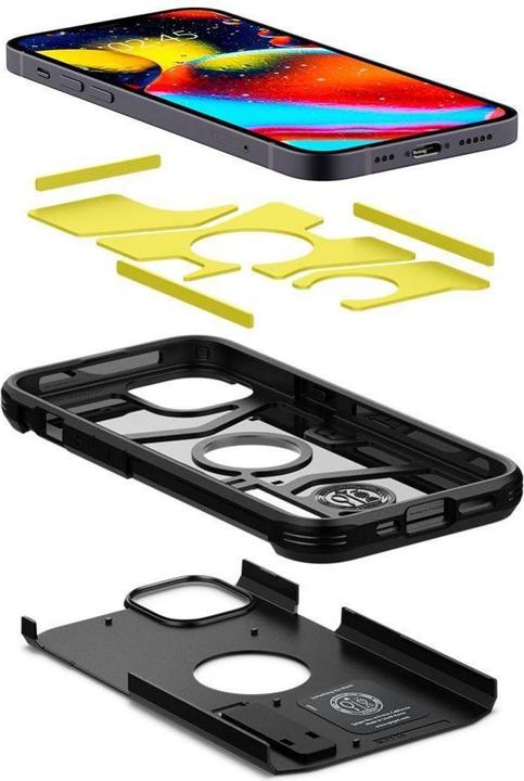 Image du produit Spigen Tough Armor pour iPhone 13 noir (Apple iPhone 13)