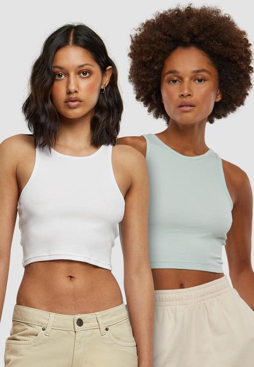 Produktbild Urban Classics Ladies Cropped Rib Top 2-Pack - 19707 (L, XXL)