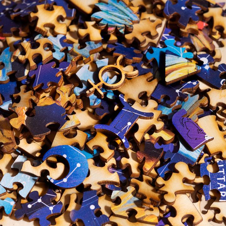 Actual product image Natura Punto Zodiac Wooden Puzzle Gemini (180 pieces)