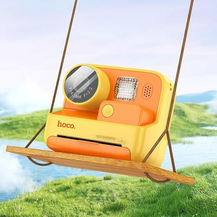 Produktbild Hoco Headphone with microphone digital kids camera with printer DV200 yellow