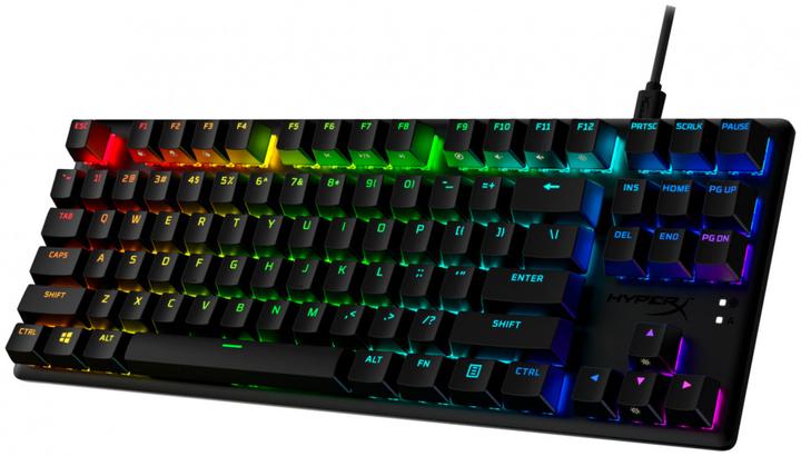 Actual product image HP HyperX Alloy Origins Core PBT HX Red - Mechanical Gaming Keyboard (US, Cable)