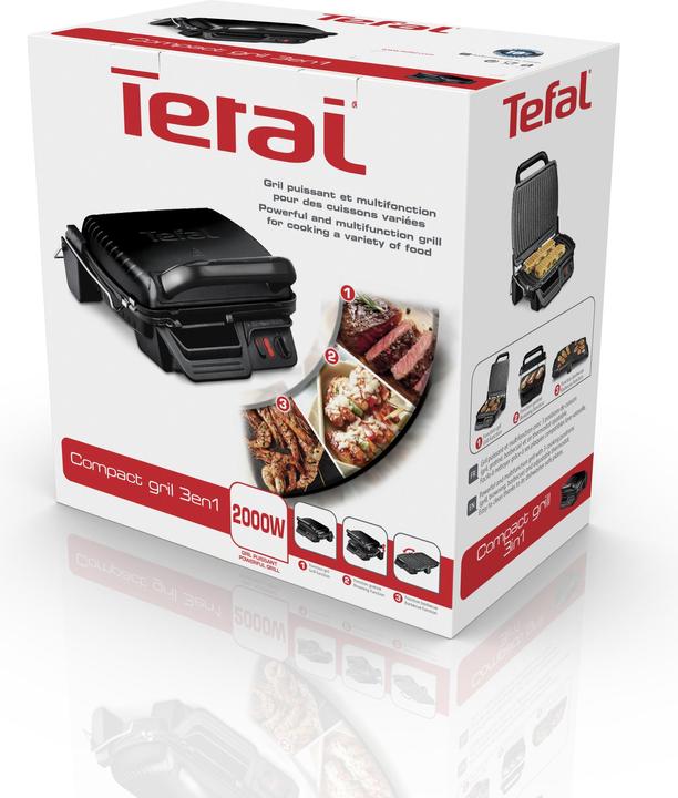 Produktbild Tefal GC30880 Ultra Compact Grill Zwart