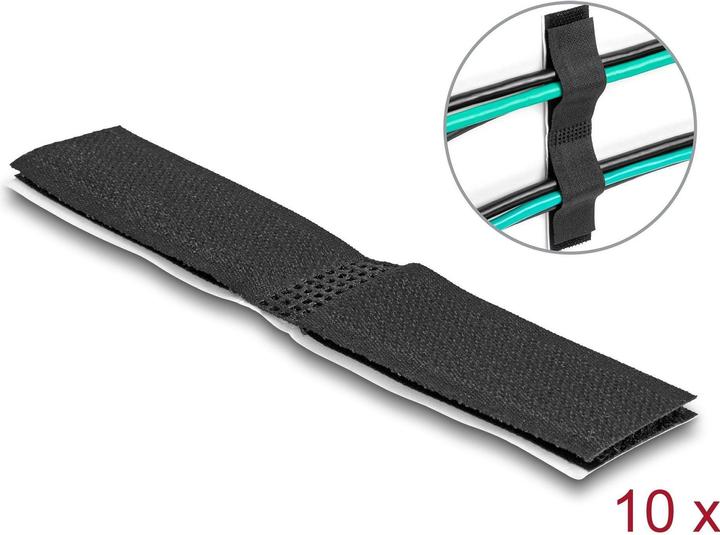 Image du produit Delock Support de câble velcro (Serre-câbles velcro, 110 mm, 10 pcs)