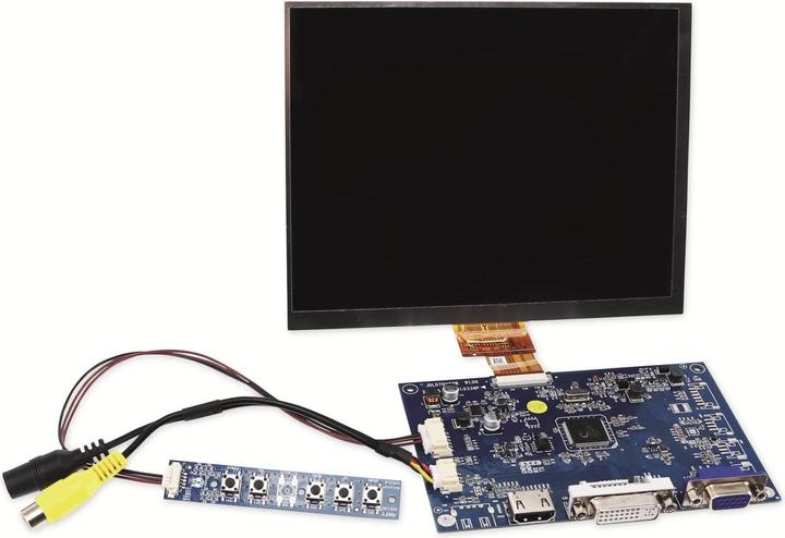 Produktbild Markenlos 20,3 cm (8") Display-Set LS-8, HDMI/DVI/VGA/CVBS