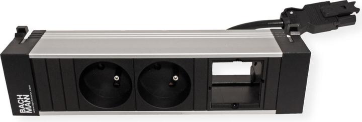 Produktbild Bachmann POWER FRAME - Steckdosenleiste - Wechselstrom 230 V (2 x, CEE 7/3, CEE 7/5, 0.20 m)